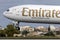 Boeing 777 arriving from Dubai
