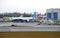 Boeing employees gather to watch first 777-9X first flight maiden flight at Everett