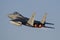 Boeing F-15C from the King Kahlid airbase Saudi Arabia, take off at Dijon airbase, France. During the exercise