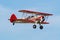 Boeing Stearman plane landing at Centennial airport near Denver, Colorado