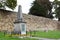 Boer War memorial outside the castle wall in Tonbridge