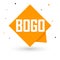BOGO, sale banner design template, buy 1 get 1 free, discount speech bubble tag, vector illustration