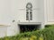 bogor, indonesia-march 30 2022: mosque windows with middle eastern architectural style all white and clean