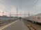 Bogor station platform at afternoon