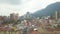 Bogota. Colombia. Aerial of Old Colonial and Modern Buildings in La Candelaria