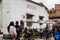 Bogota, Colombia - July 2nd 2023. Tourists at the famous Chorro de Quevedo, the location where Gonzalo Jimenez de Quesada first