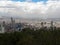 Bogota Colombia skyline view hiking Montserrete