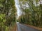 Bogs Lane in Harrogate view looking down the road