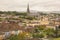 The bogside and St Eugene`s Cathedral. Derry Londonderry. Northern Ireland. United Kingdom