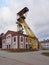 Boguszow-Gorce, Poland - April 10, 2022: Historic Witold shaft of the former hard coal mine.