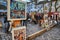 Bohemian painters working in Paris in Montmartre district.