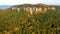 Bohemian Paradise. Sandstone rock formation group in Cesky raj at sunset.