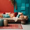 Bohemian styled interior design mood board