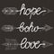 Boho, Love, Hope Arrows with feathers. Decorative Arrows for ad