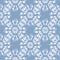 Boho Monochrome Jean Blue Tie-Dye Shibori Mirrored Sunburst Mandala Background Vector Seamless Pattern