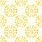 Boho Monochrome Yellow Tie-Dye Shibori Mirrored Sunburst Mandala Background Vector Seamless Pattern