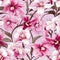 Boho orchid pattern