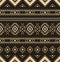 Boho pattern vector. Dark aztec native stripes graphic in luxury gold and black.