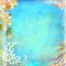 Boho Teatime Grunge Paper Background Turquoise