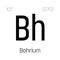 Bohrium, Bh, periodic table element