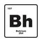 Bohrium chemistry icon