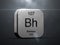 Bohrium element from the periodic table