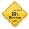 Bohrium periodic elements. Business artwork vector graphics