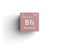 Bohrium. Transition metals. Chemical Element of Mendeleev\\\'s Periodic Table. 3D illustration