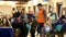 BOHUMIN, CZECH REPUBLIC, MARCH 17, 2022: Refugees Ukraine children family people Adra volunteer helps bags luggage