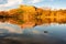 Bohus fort the swedish heritage reflected in gota river, Sweden,