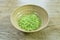 Boiled dry jade noodle with oil Chinese food on bowl