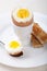 Boiled egg in eggcup