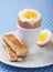 Boiled egg in eggcup