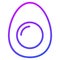 boiled egg thin line icon