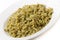 Boiled freekeh grains angled