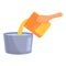 Boiling food icon, cartoon style