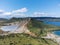 The Boiling and the Hot lake in caldera of Golovnin volcano on Kunashir Island, Kurils, Russia