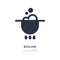 boiling icon on white background. Simple element illustration from Drinks concept