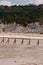 Boiling mud lake inside active vulcano Solfatara di Pozzuoli