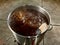 Boiling Wort for Home Brewed Brown Ale