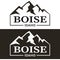 Boise City, Idaho, logo design. vector arts. Big logo with vintage letters with nice white background