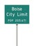 Boise City Limit road sign