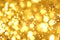 Bokeh background gold yellow colorful of merry christmas, Happy new year bokeh lighting shine on night background, Bokeh glitter