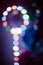 Bokeh blurred background glowing balloons