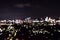 Bokeh blurred city view in Seoul, South Korea. Landscape blurred in night of Seoul
