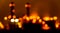 Bokeh blurred of oil refinery