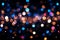 Bokeh brilliance Unfocused colorful lights create an abstract spectacle on black