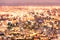 Bokeh of Cape Town skyline from Signal Hill after sunset