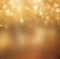 Bokeh lights background with mixed brown and yellow warm earthly colors