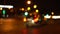 Bokeh night city road. Out of focus.